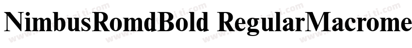 NimbusRomdBold RegularMacromedia字体转换